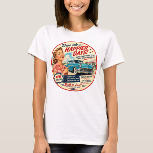 NRH Happier Days Vintage 1950s Americana Women’s T T-Shirt