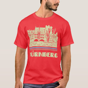Nrnberg City Gift Germany City Silhouette Skyline  T-Shirt