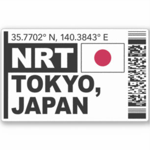 NRT Tokyo Boarding Pass - Japan Travel
