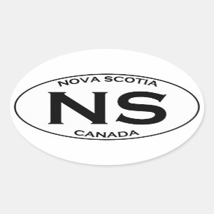 NS Nova Scotia Oval Logo Sticker