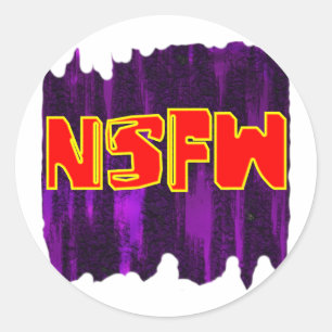 NSFW CLASSIC ROUND STICKER