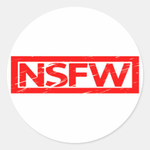 NSFW Stamp Classic Round Sticker