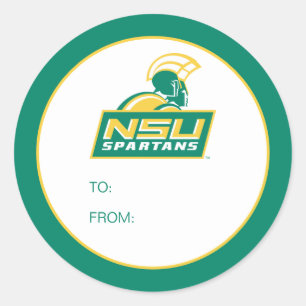 NSU Spartans Graduate Classic Round Sticker