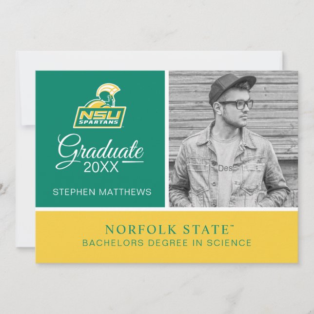 NSU Spartans Graduate Invitation (Front)