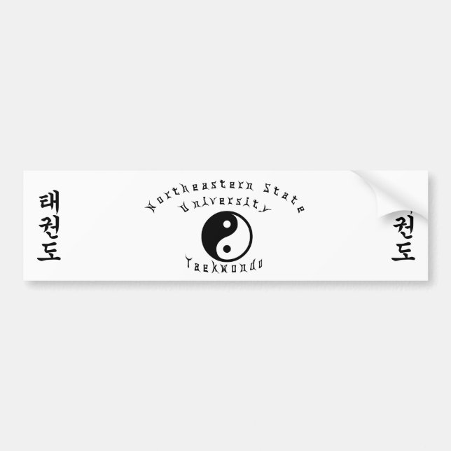 NSU Taekwondo Bumper Sticker (Front)