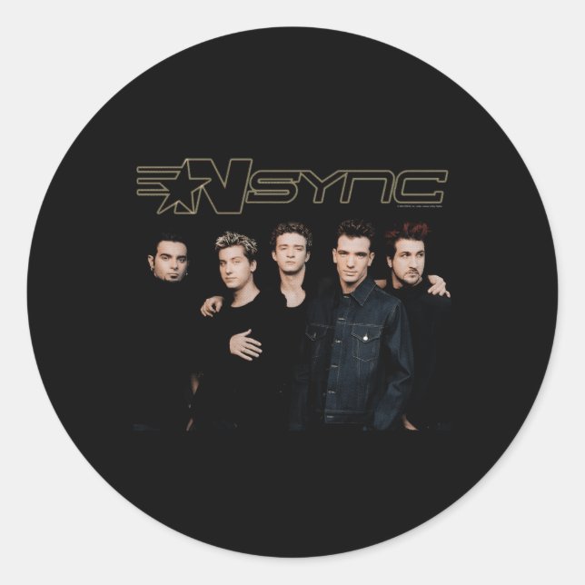 Nsync Official Do Your Thing Classic Round Sticker (Front)