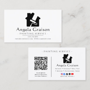 nterior & Exterior Painting Services Business Card