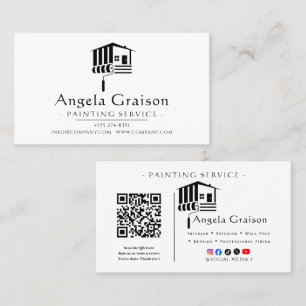 nterior & Exterior Painting Services Business Card