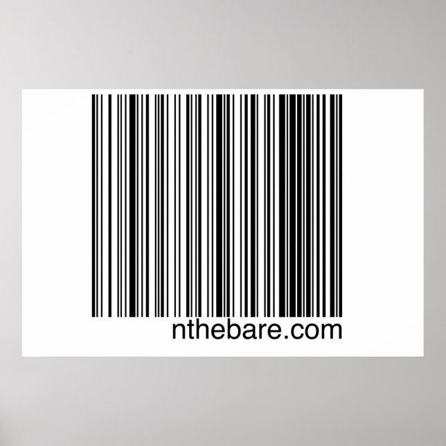 nthebare.com barcode poster (Front)