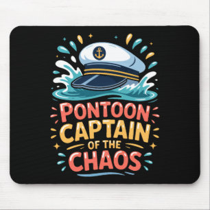 Ntoon Captain Of The Chaos Funny Lake Boating Long Mouse Pad