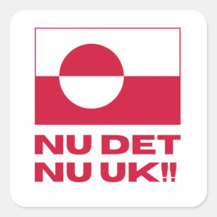 Nu Det Nu Uk Make America Go Away Square Sticker
