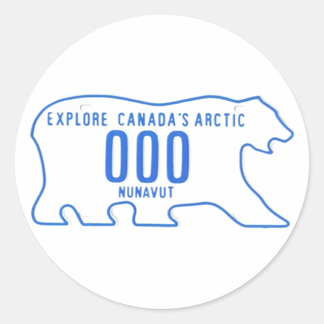 NU sample Classic Round Sticker (Front)