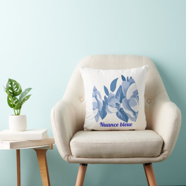 Nuance bleue cushion (Chair)