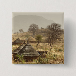 Nuba Mountains, Nugera village 15 Cm Square Badge
