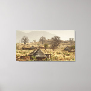 Nuba Mountains, Nugera village Canvas Print