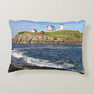 Nubble Light, Cape Neddick Maine Accent Pillow