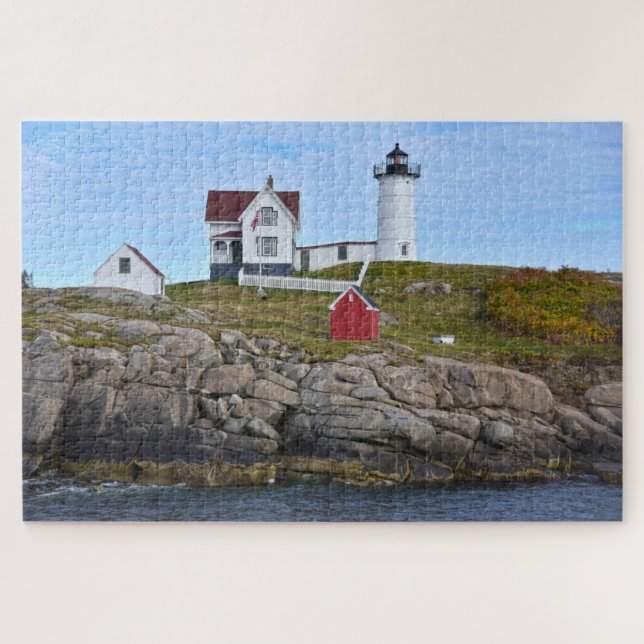 Nubble Light, Cape Neddick, Maine Jigsaw Puzzle (Horizontal)