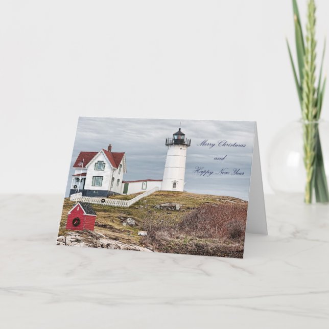 Nubble Light Christmas Card (Front)