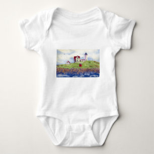 Nubble Light House York Maine Baby Bodysuit