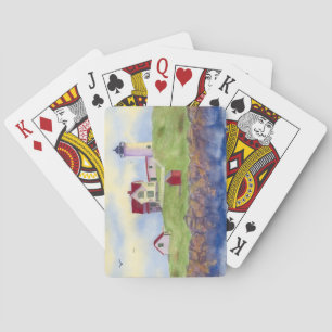 Nubble Light House York Maine Bicycle Playing Card