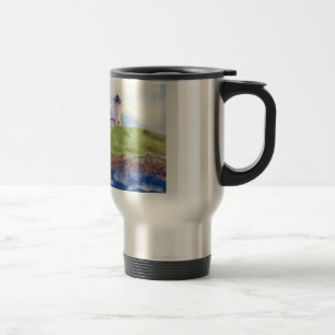 Nubble Light House York Maine Travel Mug