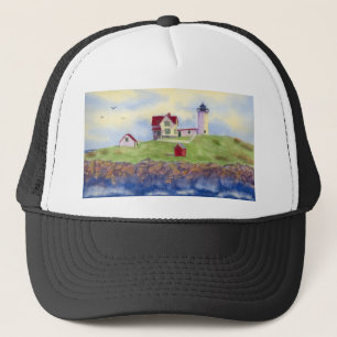 Nubble Light House York Maine Trucker Hat