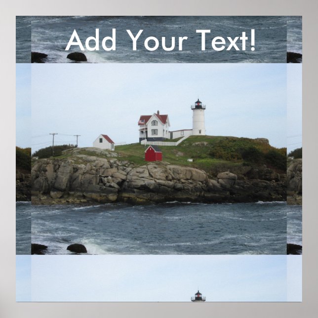 Nubble Light Maine Distance Poster (Front)