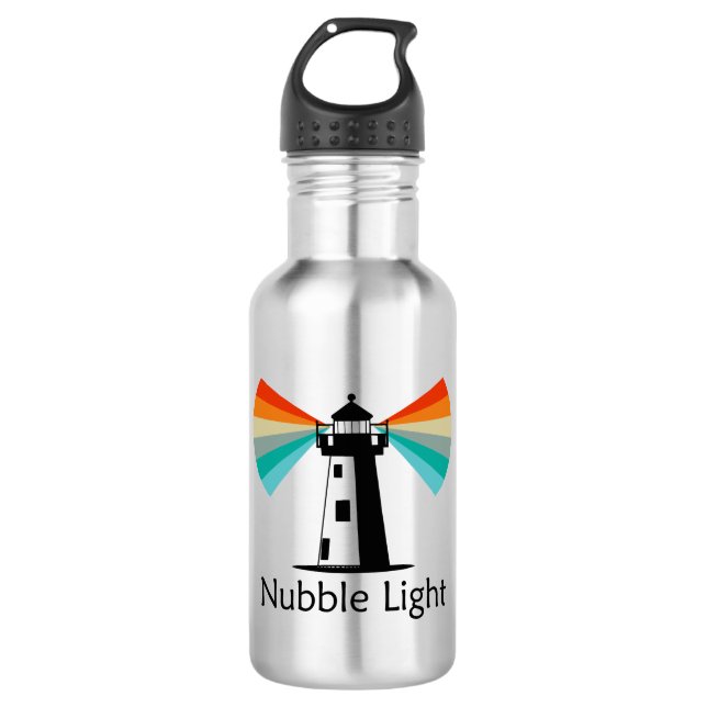 Nubble Light Maine Rainbow 532 Ml Water Bottle (Front)