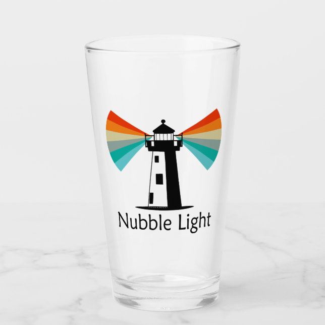 Nubble Light Maine Rainbow Glass (Front)