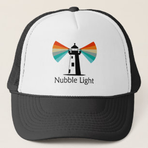Nubble Light Maine Rainbow Trucker Hat