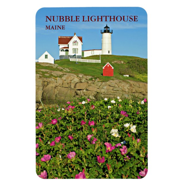 Nubble Lighthouse, Cape Neddick Maine Flexi Magnet (Vertical)