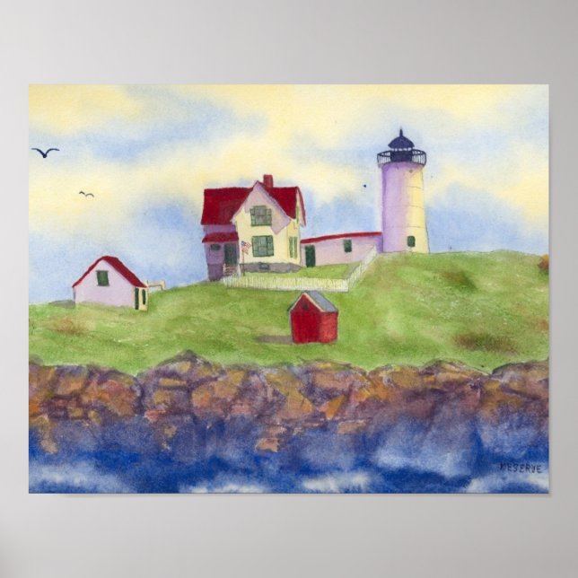 Nubble Lighthouse Poster (Front)