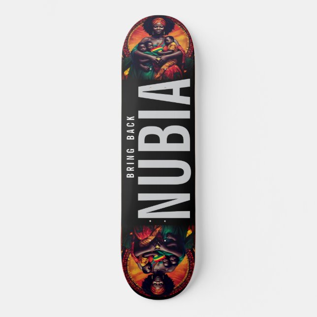 NUBIA.  8 1/4" Skateboard Deck (Front)