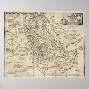 Nubia and Abissinia, Africa Poster