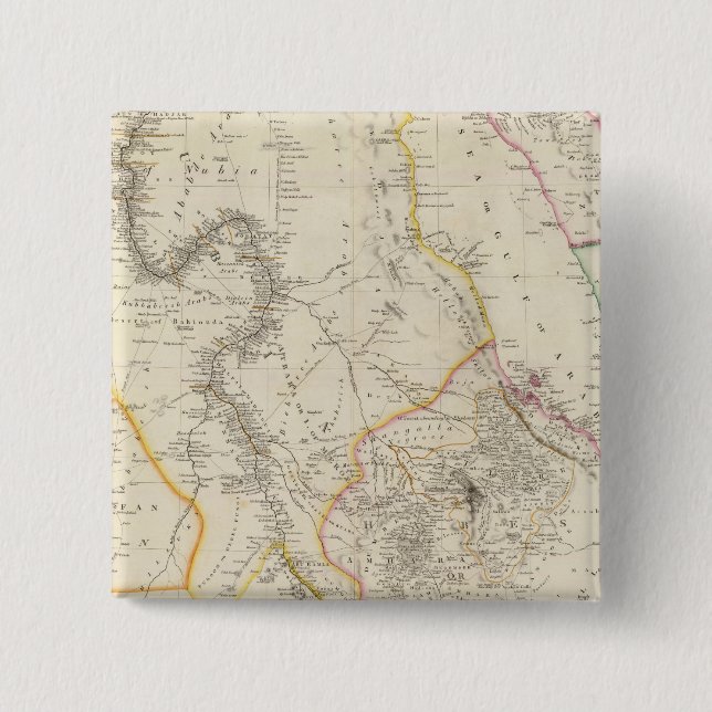 Nubia and Abyssinia 15 Cm Square Badge (Front)