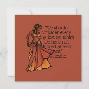Nubian Belly Dancer Goddess Invitation