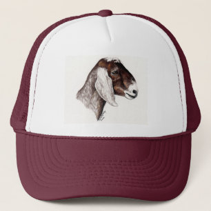 "Nubian Goat" Animal Art Hat