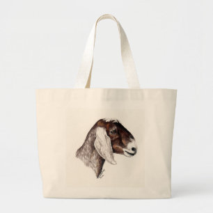 "Nubian Goat" Animal art Tote