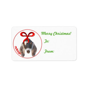 Nubian Goat Christmas Gift Tag Sticker