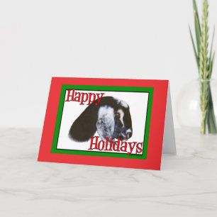Nubian Goat Holiday Christmas Card