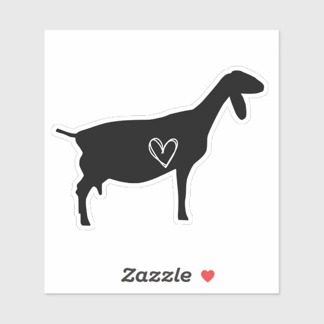Nubian Goat Love Sticker (Sheet)