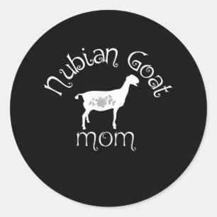 Nubian Goat Mum Gift Classic Round Sticker