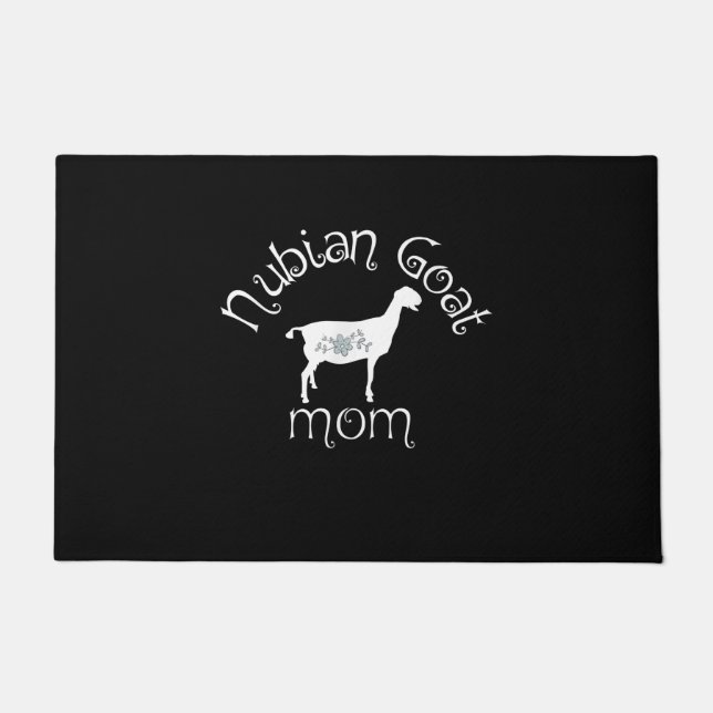 Nubian Goat Mum Gift Doormat (Front)