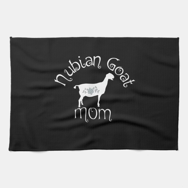 Nubian Goat Mum Gift Tea Towel (Horizontal)