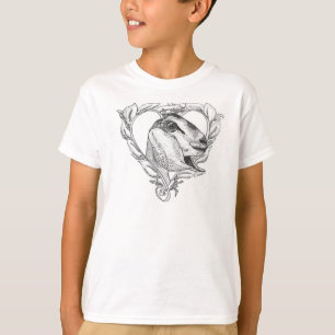 Nubian Head in Heart T-Shirt