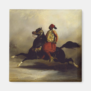 Nubian Horseman at the Gallop Magnet