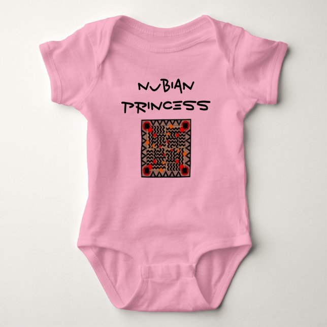 Nubian Princess Baby  Baby Bodysuit (Front)