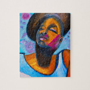 Nubian Princess Powerful Black Woman     Jigsaw Puzzle