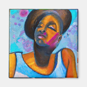 Nubian Princess Powerful Black Woman Magnet