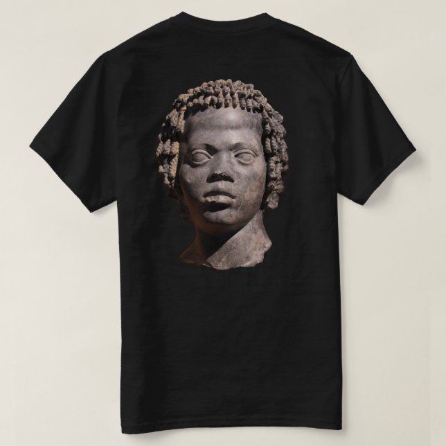 Nubian Statue T-Shirt (Design Back)